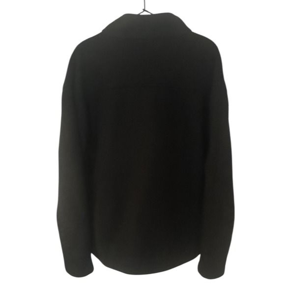 New Balance Men's Fleece Full Zip Jacket Zip Media Pocket Solid Black Size L - Picture 3 of 6